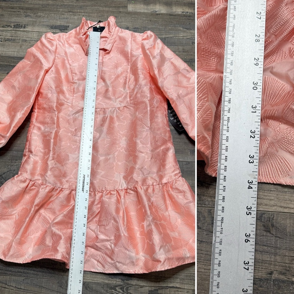Tuckerneck Bellini Fli Coupe Palmerston Drop Waist Peachy Pink Dress - Picture 10 of 12